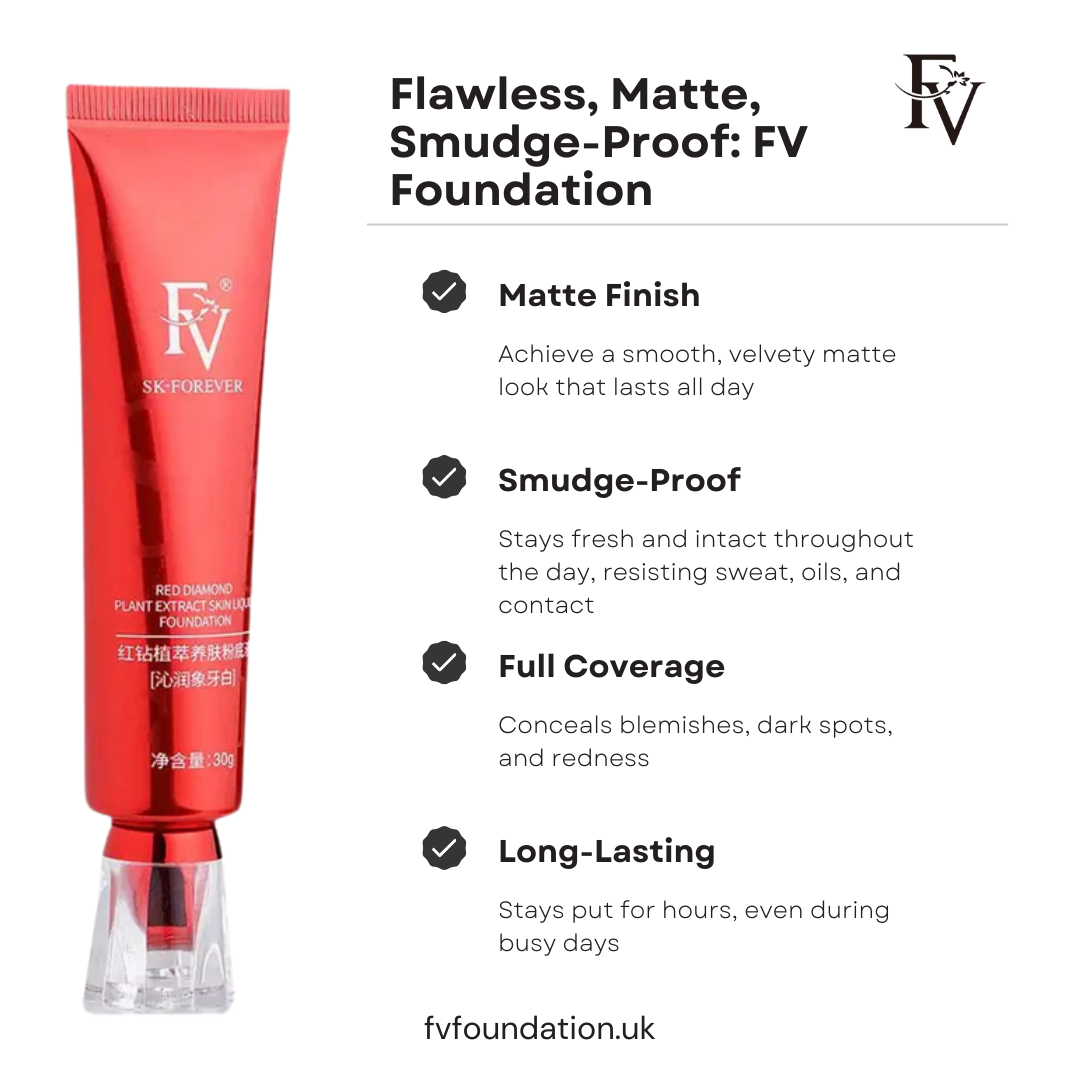 FV Waterproof Liquid Foundation – Long-Lasting Flawless Coverage